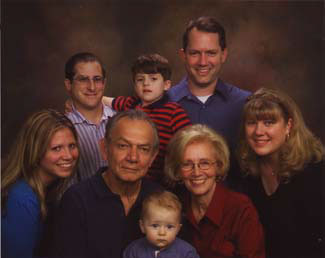 Christmas 2006 -
Back: Joe Ferrelli, Sam Ferrelli, Dan Lewis (son)
Front: Amanda Ferrelli (daut), Nick Lewis, Bennett Lewis, Ardis Lewis, Michelle Lewis