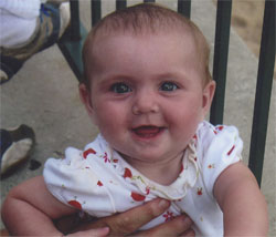 Grand daughter Rebbekkah - 1 year, 2 months old