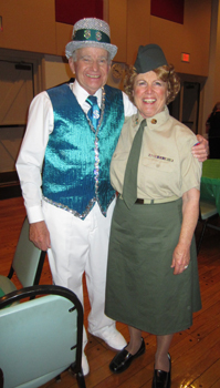Unlikely duo - Entertainer and a military gal