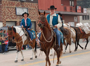 NW Montana Fair Parade - Fearless duo.